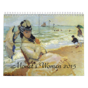 Calendario 2015 del arte de las mujeres de Monets