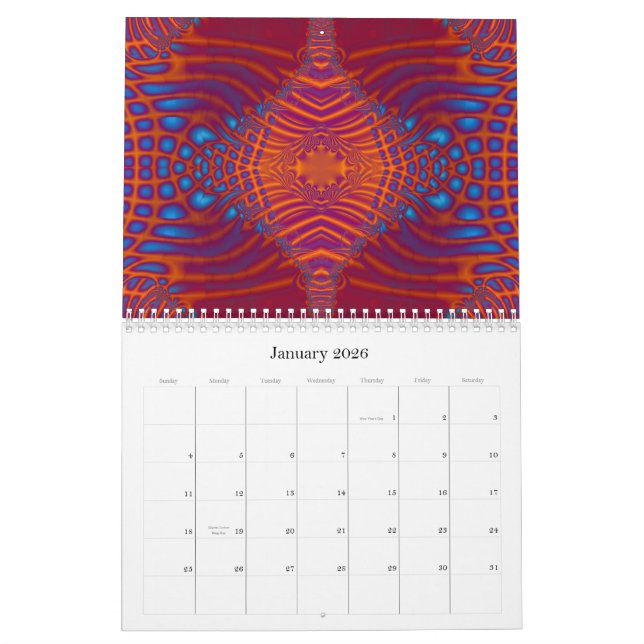 Calendario 2015 del arte del fractal C (Jan 2026)