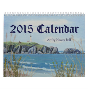 Calendario 2015 del arte por la bola de Naomi