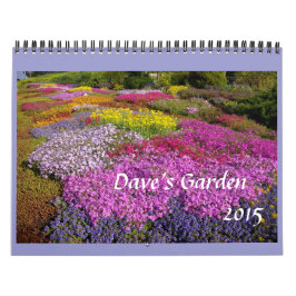 Calendario 2015 del jardín de Dave