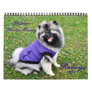 Calendario 2015 del Keeshond de Raevyn