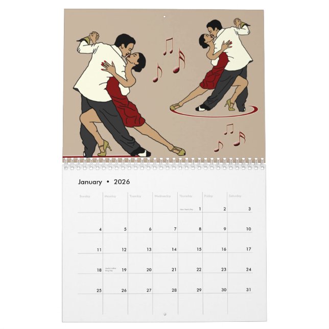 Calendario 2015 del tango (Jan 2026)