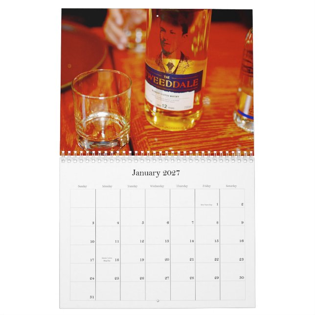 Calendario 2015 del whisky (Jan 2027)