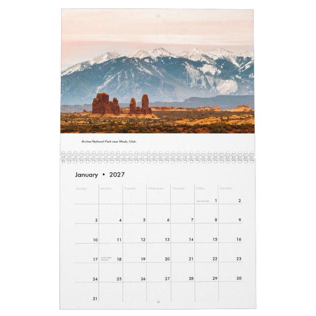 Calendario 2015, fotografía del paisaje (Jan 2027)