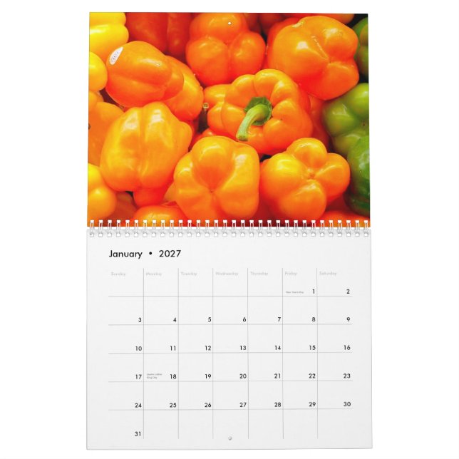 Calendario 2015 - fruta y Veggies (Jan 2027)