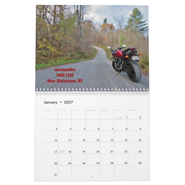 Calendario 2015 FZ6 (Jan 2027)