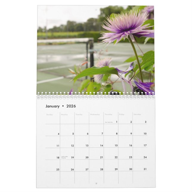 Calendario 2015:  Imágenes del tenis (Jan 2026)