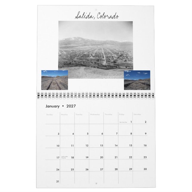 Calendario 2015 inspirado en el tren (Jan 2027)