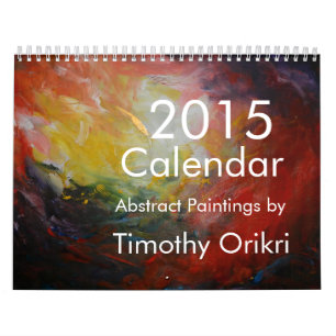 Calendario 2015 pinturas Calendario-Abstractas por Timothy
