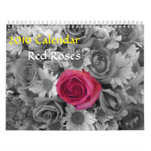 Calendario 2016 - Calendario de Rosas Rojas