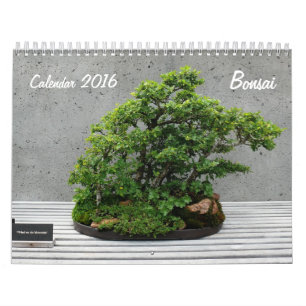 Calendario 2016 con Bonsai