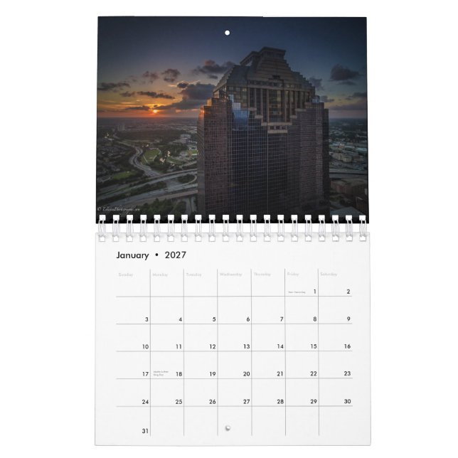 Calendario 2016 de Houston por (Jan 2027)