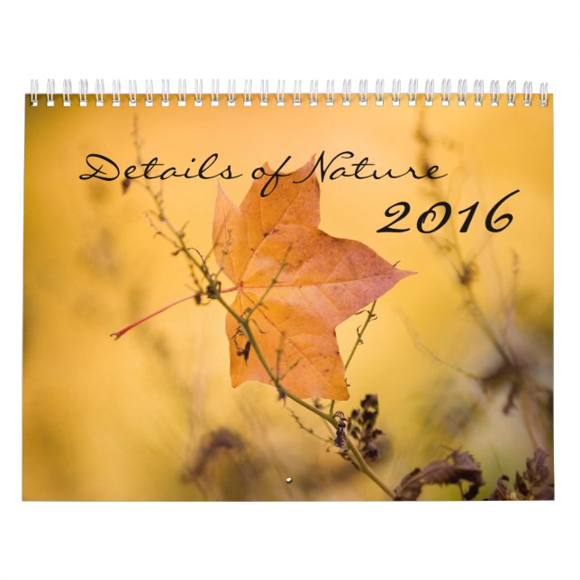 Calendario 2016 de la naturaleza (Tapa)