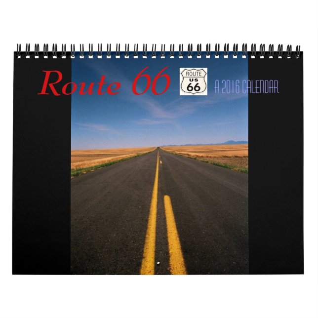 Calendario 2016 de la ruta 66 (Tapa)