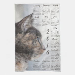 calendario 2016 de la toalla de cocina