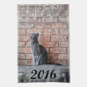 calendario 2016 de la toalla de cocina