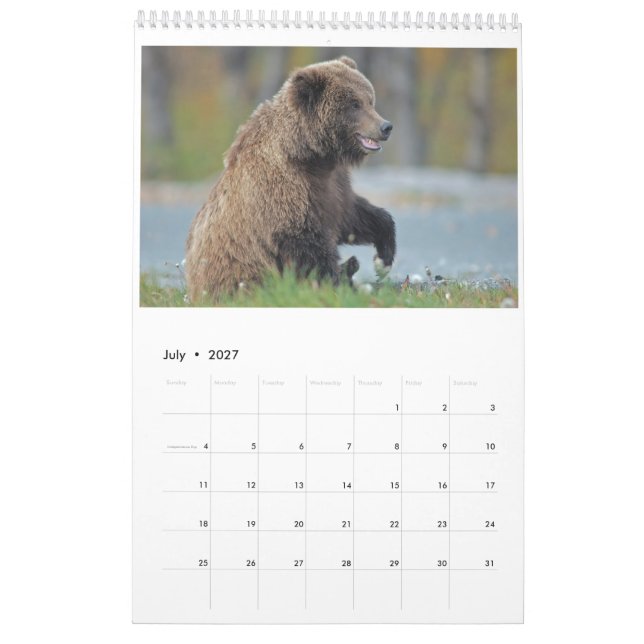 Calendario 2016 de pared de la fauna - pájaros y (Jul 2027)