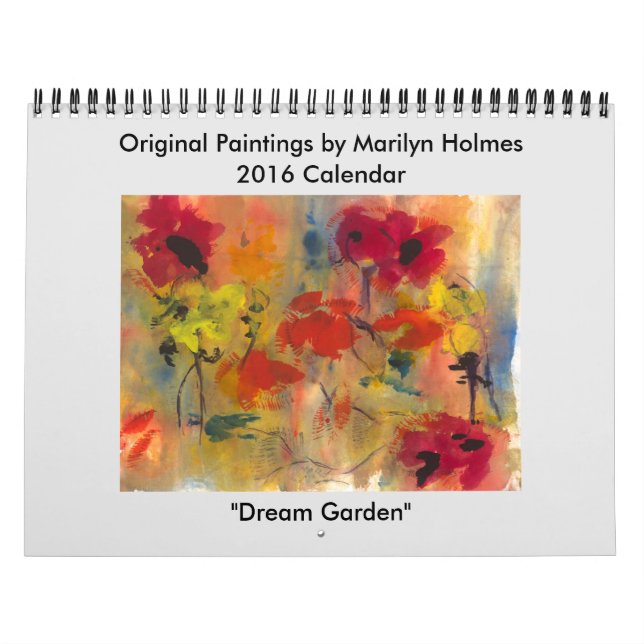 Calendario 2016 del Bello Artes de Marilyn Holmes (Tapa)