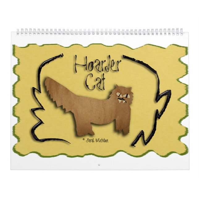 Calendario 2016 del gato del atesorador (Tapa)