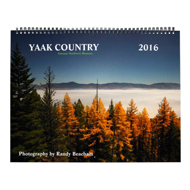 Calendario 2016 del país de Yaak (Tapa)