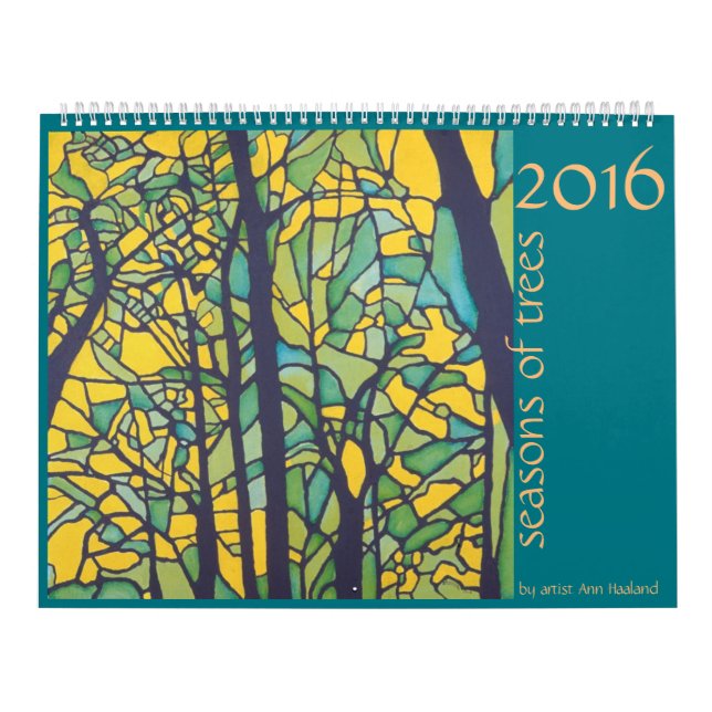 Calendario 2016 estaciones de árboles (Tapa)