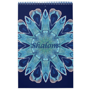 Calendario 2016 Shalom Blue Hearts Página única