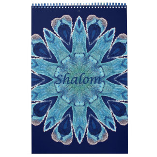 Calendario 2016 Shalom Blue Hearts Página única