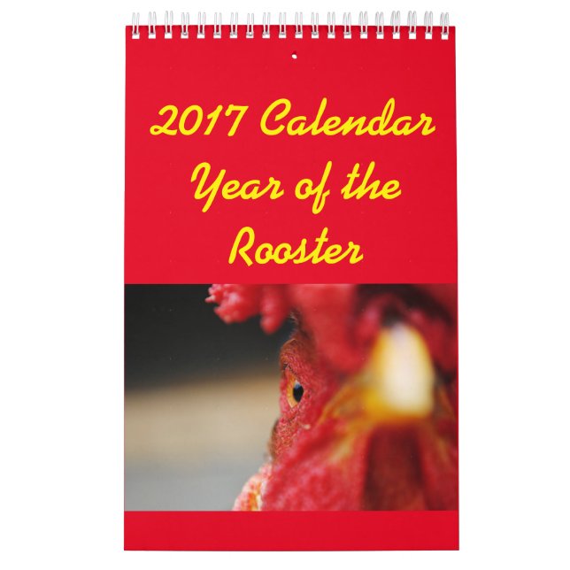 Calendario 2017 años civiles del gallo (Tapa)