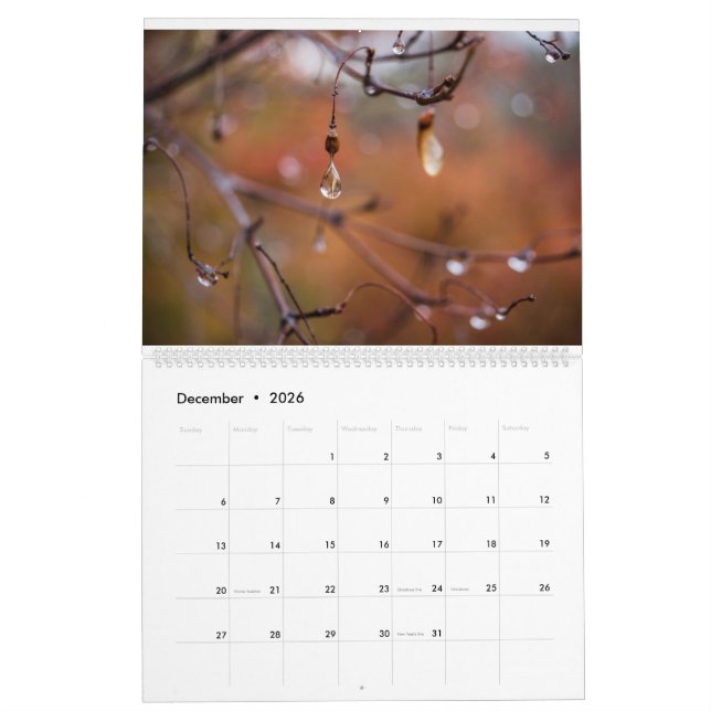 Calendario 2017 calendario, fotos de Eric Johnson (Dec 2026)