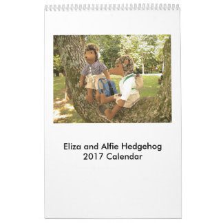 Calendario 2017 de la muñeca del erizo