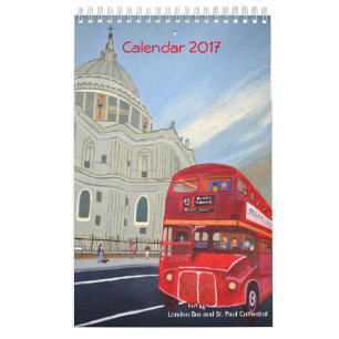 Calendario 2017 del autobús de Londres