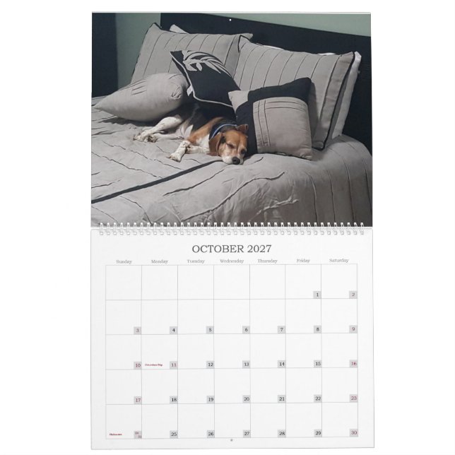 Calendario 2017 del beagle (Oct 2027)