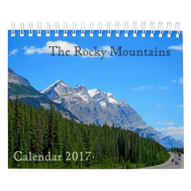 Calendario 2017 - Las montañas rocosas, Canadá (Tapa)