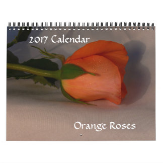 Calendario 2017 - Rosas Naranjas Calendario