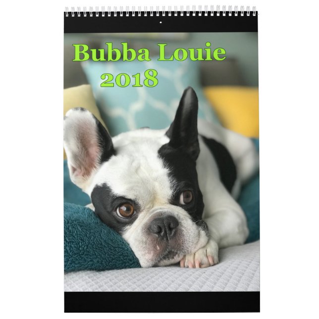 Calendario 2018 de Bubba Louie (Tapa)