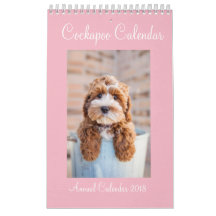 Calendario 2018 de Cockapoo