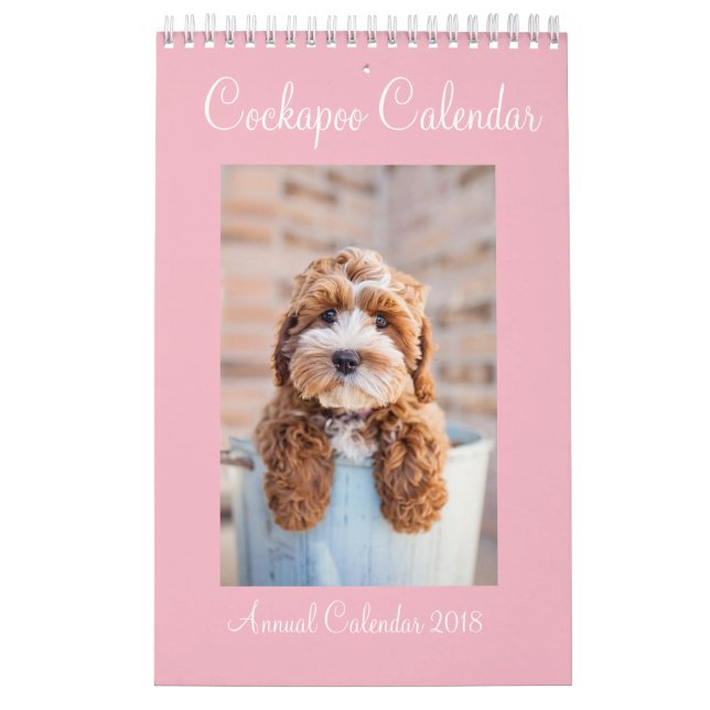 Calendario 2018 de Cockapoo (Tapa)