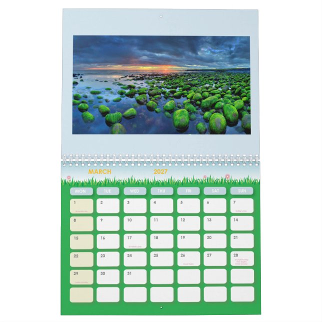 Calendario 2018 de Islandia (Mar 2027)