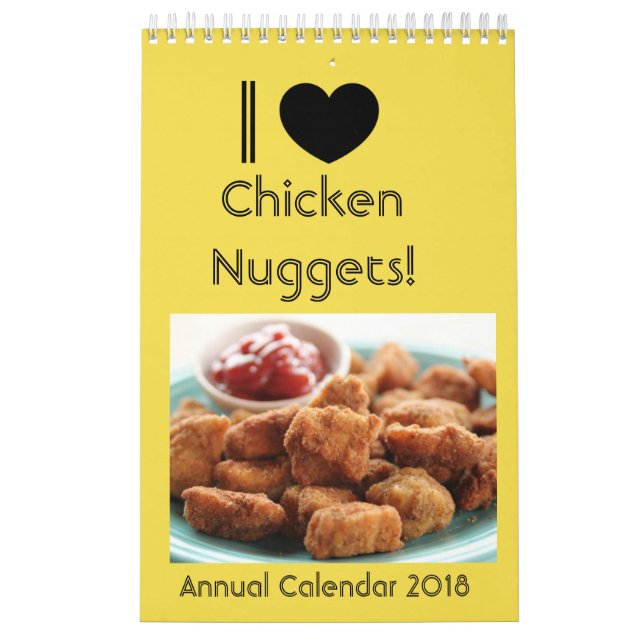 Calendario 2018 de la pepita de pollo (Tapa)