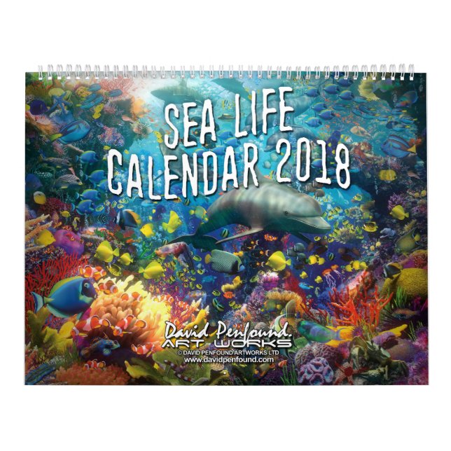 Calendario 2018 de la vida marina (Tapa)