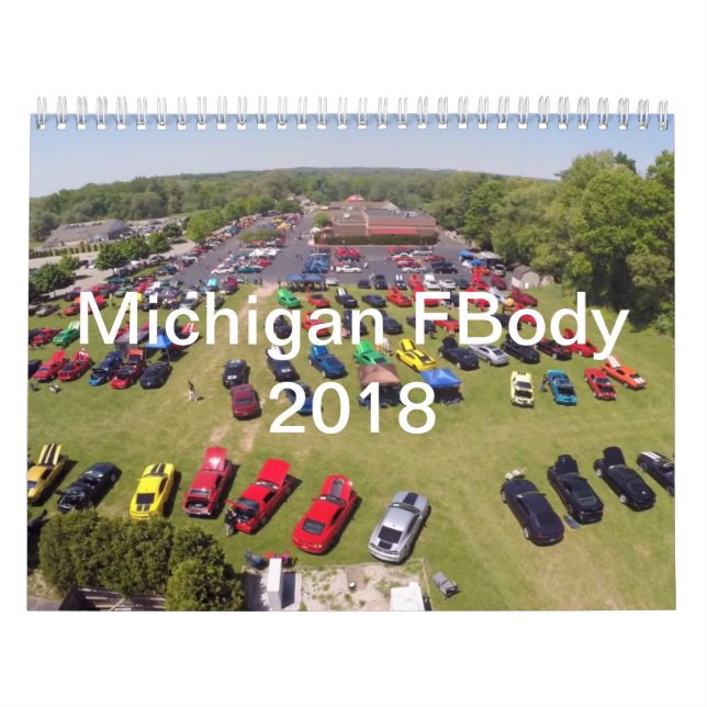 Calendario 2018 de Michigan FBody (Tapa)