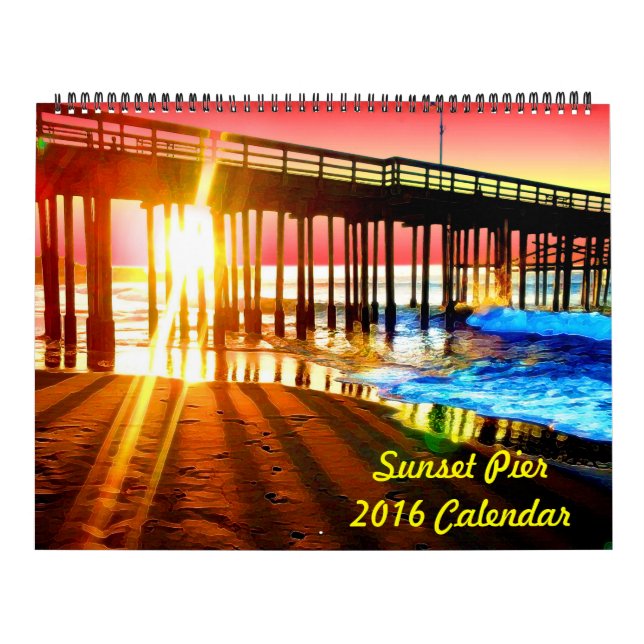 Calendario 2018 de pared del embarcadero de la (Tapa)