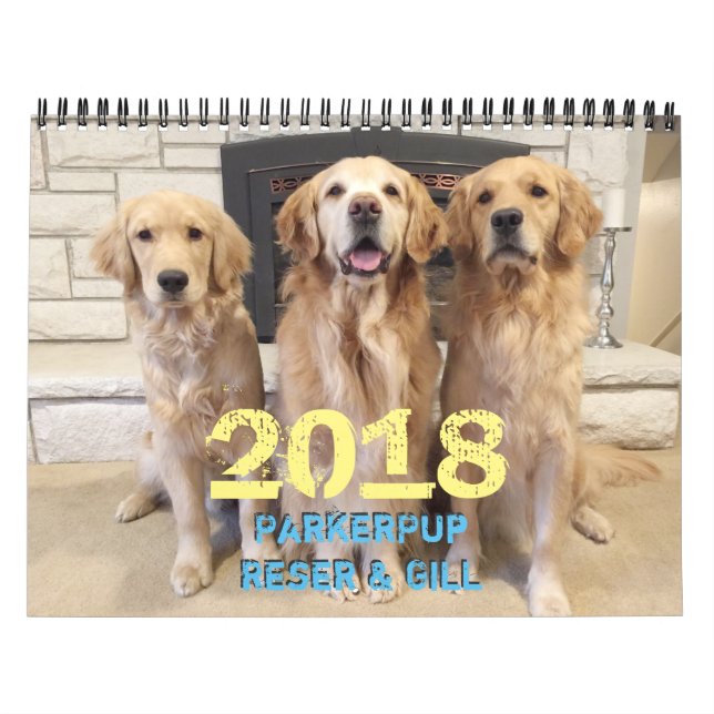 Calendario 2018 de ParkerPup (Tapa)