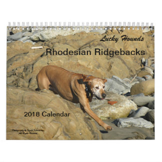 Calendario 2018 de Rhodesian Ridgeback