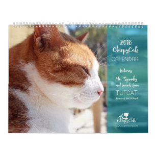 Calendario 2018 del gato - gatos alegres