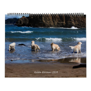 Calendario 2018 del golden retriever