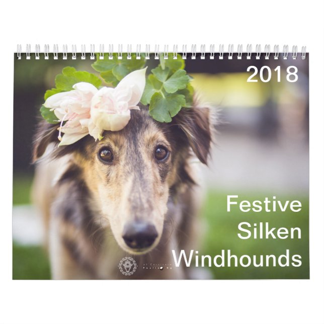 Calendario 2018 Windhounds de seda festivo (Tapa)