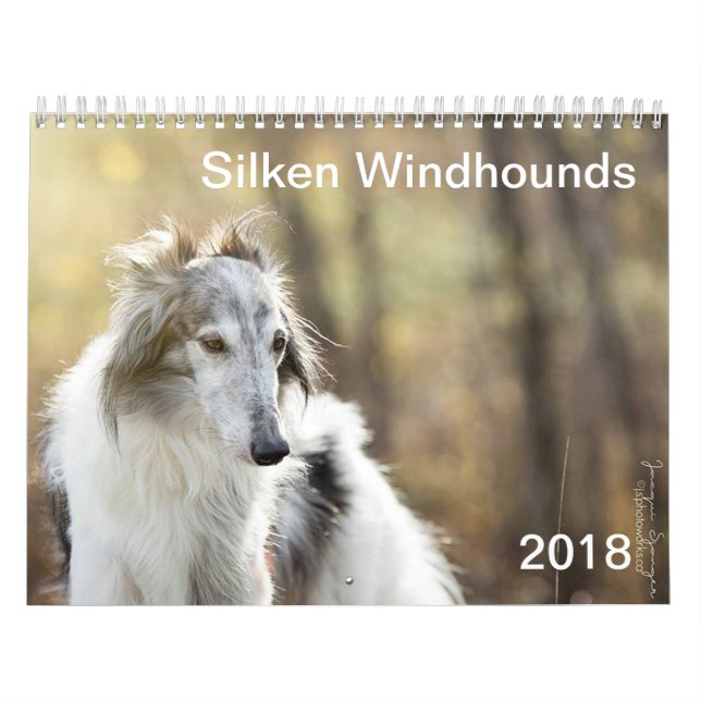 Calendario 2018 Windhounds de seda (tiros principales) (Tapa)