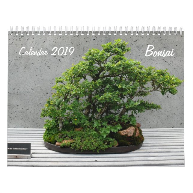 Calendario 2019 con Bonsai (Tapa)