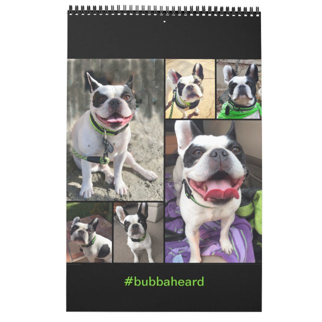 Calendario 2019 de Bubba Louie (Reverso)